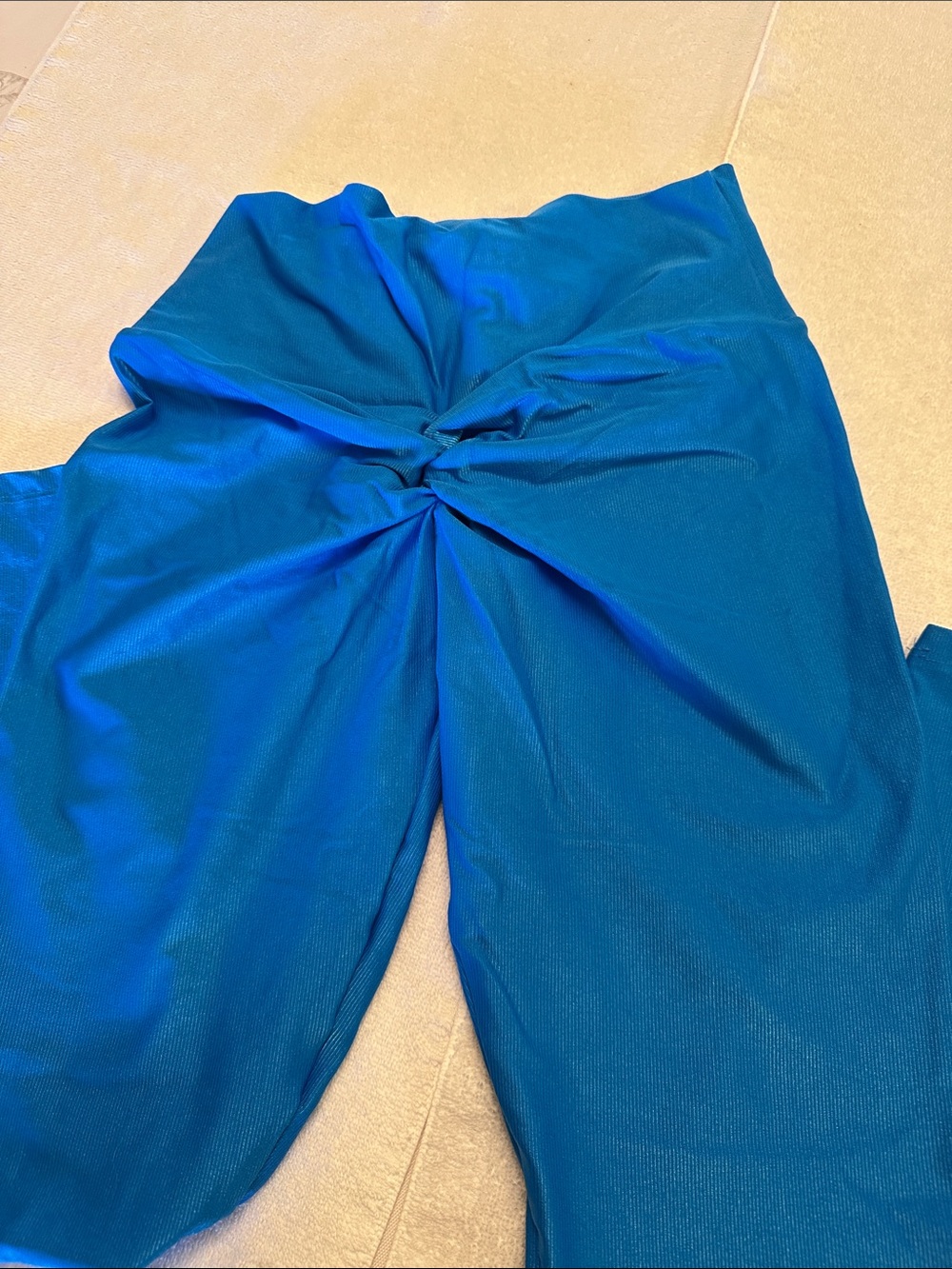 Source Unknown Royal Blue Ruffled-Strap Jumpsuit - Picture 6 of 6
